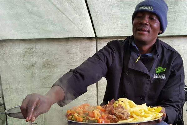 Kilimanjaro outfitters talented chefs on Mount KIlimanjaro