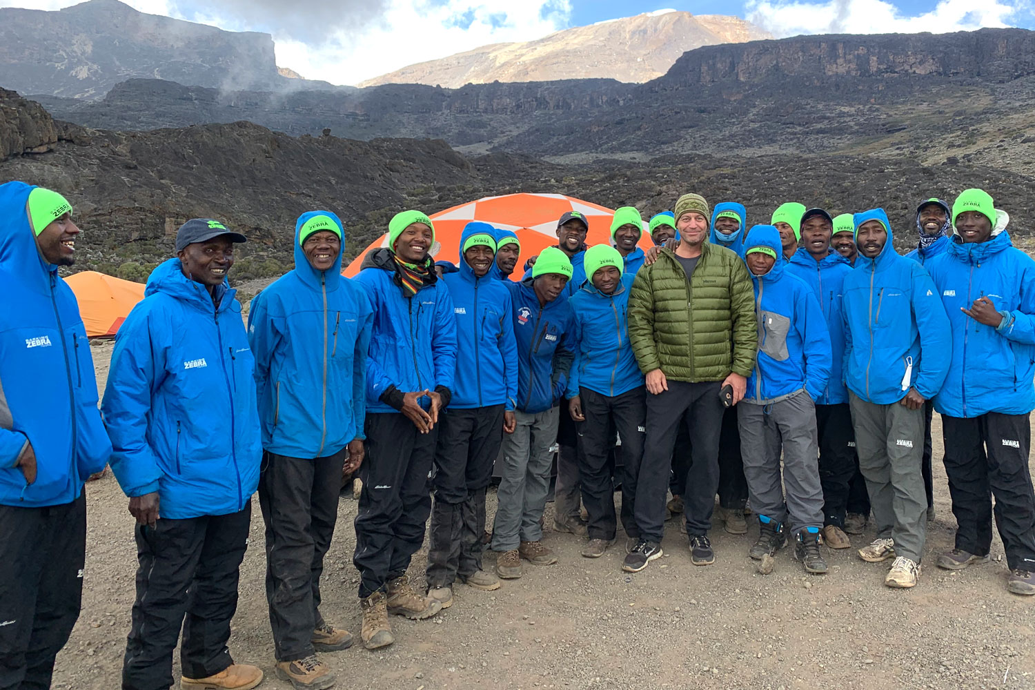 The best Kilimanjaro guides and crew at Moir camp