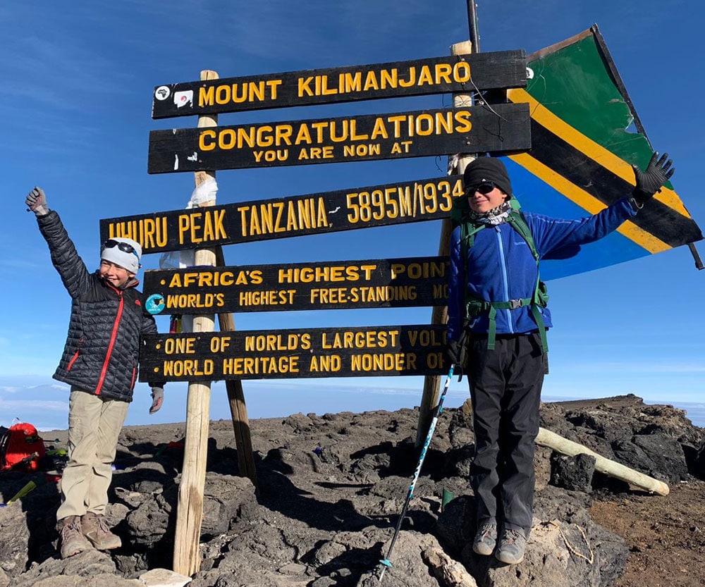 Climb Kilimanjaro For Charity 10 Year Old Summit