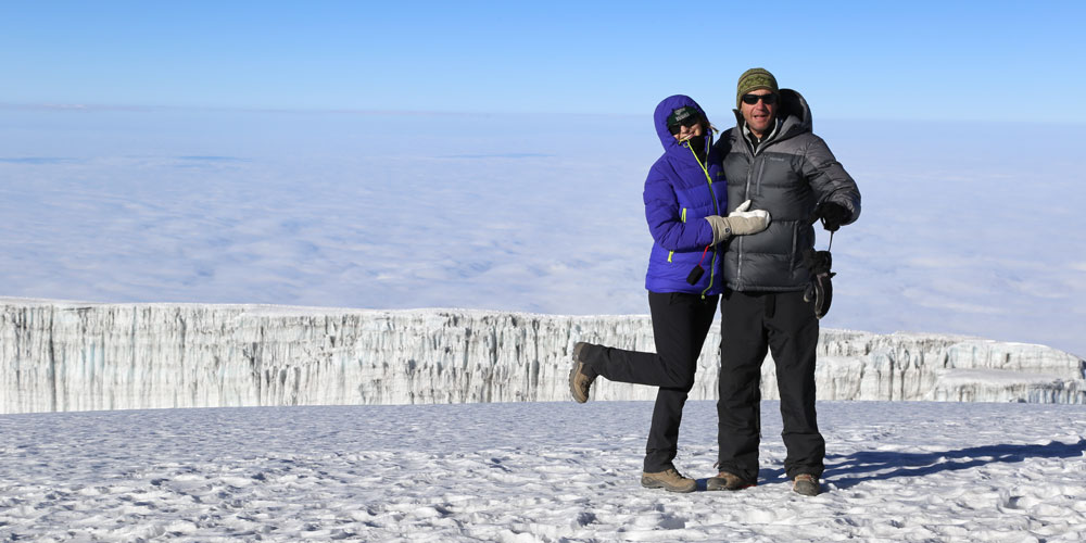 Climb Kilimanjaro For Charity Couple On Summit