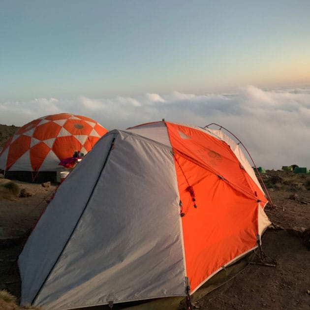 Karranga camp along the Machame route on Mount Kilimanjaro