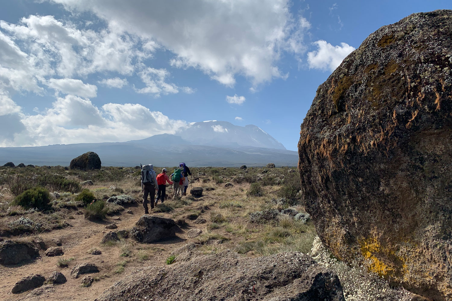 A view of Kibo from the Northern Circuit Kilimanjaro Route