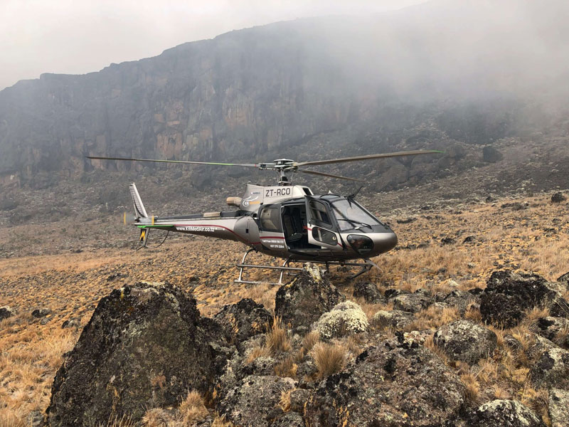 Kili Med Air Evacuation Helicopter